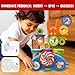 ROHSCE Motorized Gear Building Blocks Toys, Electric Farm Animal Spinning Set Ages 3-6, STEM Learning Construction Kit, Fine Motor Cause-Effect Gift for Boys Girls