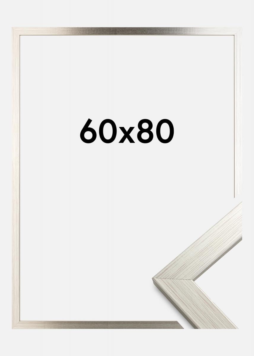80x60cm Frame - 80x60cm Picture Frames - Silver Frames With Safe Perspex Front & Wall Mounting - Use As 60x80cm Silver Frame - Photo Frame