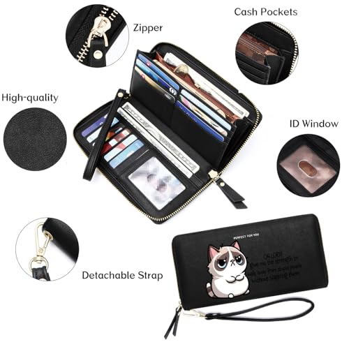 OIDERY Customized Cat Women's Wallet,Birthday Gift,Holiday Gift for Friend,Valentine's Day Gift for Wife,Mother,Daughter,Ladies4