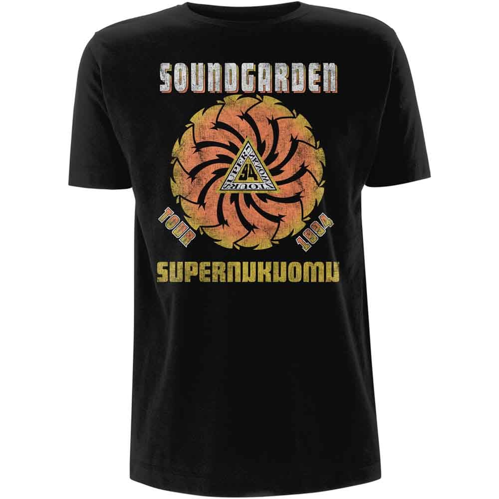 Soundgarden T Shirt Superunknown Tour 94 Band Logo Official Mens Black M