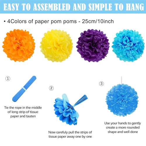 Image of Colorful Birthday Decorations Mexican Fiesta Party Decorations Supplies