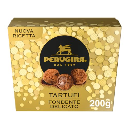 PERUGINA Tartufi Fondente Delicato Cioccolatini Fondenti Scatola 200g