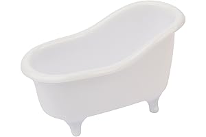 Silver Miniature Bathtub Container