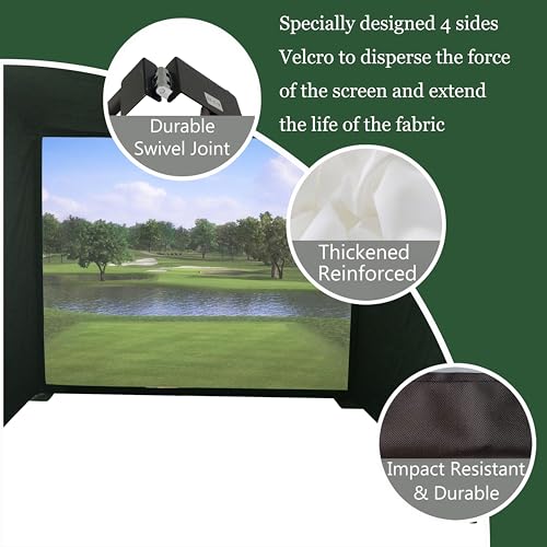 Pantalla proyección para simulador de golf 3 x 3 m miniatura 7