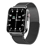 Ou Gecai Smartwatch Herren Smart Watch mit Atemfrequenz/Blutdruck/Herzfrequenzüberwachung Armband Fitness Sportuhr,E