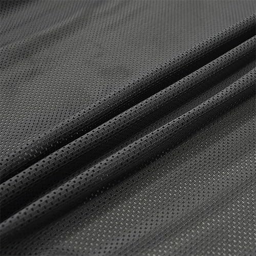 Outdoor Hammock Swing Seating Fabric, Heavyweight Polyester Mesh, 300g, 140cm Wide, Multiple Colours (Black, Per Metre (as one Continuous Length))