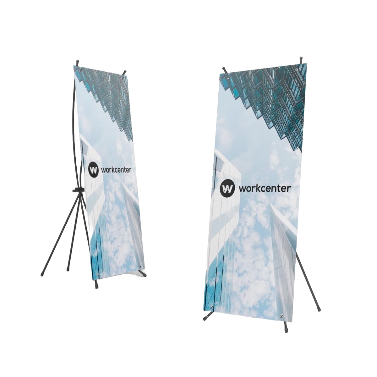 Xbanner Personalizado con Impresión Incluida (80x200), Expositor Publicitario, Fabricado PVC opacante de 220micras. Banners con Soporte X, Banner Display, Tintas Resistentes a la Luz UV
