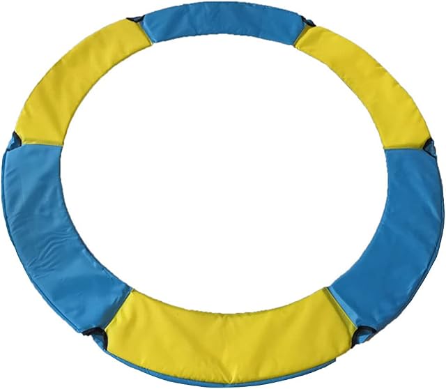 1.2m / 4ft Replacement Trampoline Surround Pad Foam Safety Guard Spring Cover Trampoline Padding Pads Trampoline Accessories (Yellow+Blue)