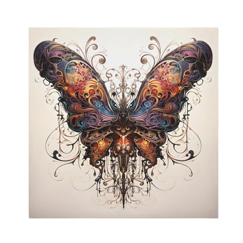 Servilletas de Tela con Estampado Boho Mariposa Paquete 6 miniatura 1