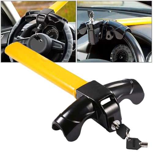 ZDHXZYQ Blocca Sterzo Automobile per Smart 451 Brabus Smart 453 fortwo forfour, Antifurto Auto Blocca Volante, Bloccasterzo Antifurto ad Alta Sicurezza Auto