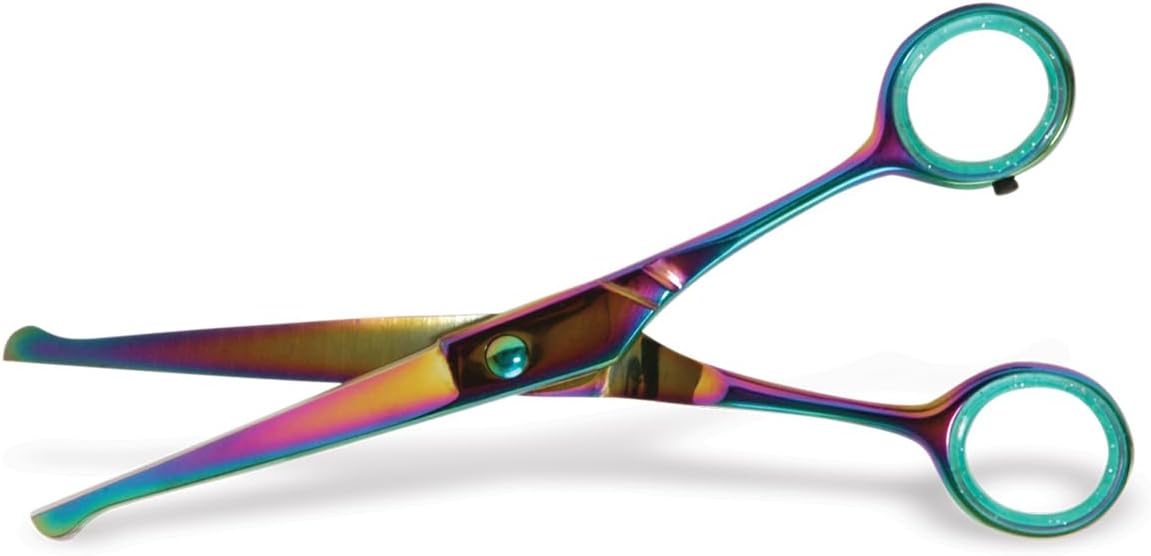 Jeffers Curved Shears with Ball Tip, 6.5″ – Stainless Steel Safety Scissors for Grooming, Medical, Veterinary, Pet Care, Trimming Fur, Hair Cutting, Small Animal Tools, Dog & Cat Supplies