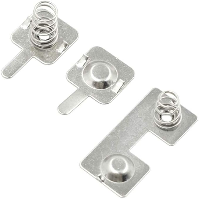 Spring Contact Plate AA Battery Positive to Negative Conversion 30 Pairs