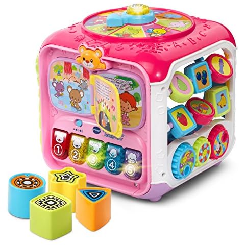VTech Sort and Discover Activity Cube, Pink Cover