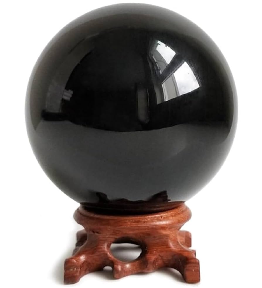 北海道　研磨済黒曜石　飾り球　台座付　天然石　天然ガラス　風水　お守り　打製石器 Amazon.co.jp: COSMOS_K 黒曜石 球体 風水 ブラック 開運 守護