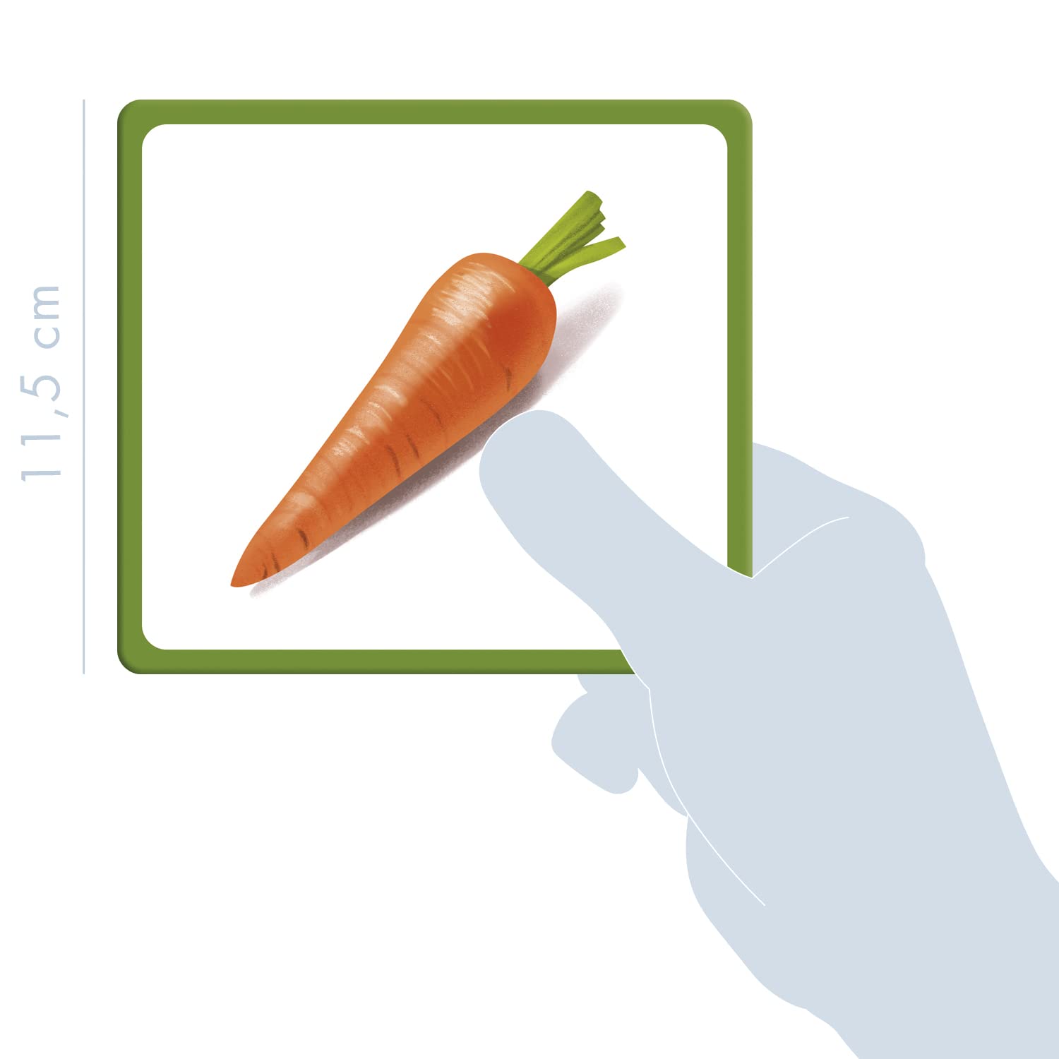 Avenue Mandarine, Ref JE510C, Multilingual Picture Cards, Vegetables, Features 10 European Languages - Image 3