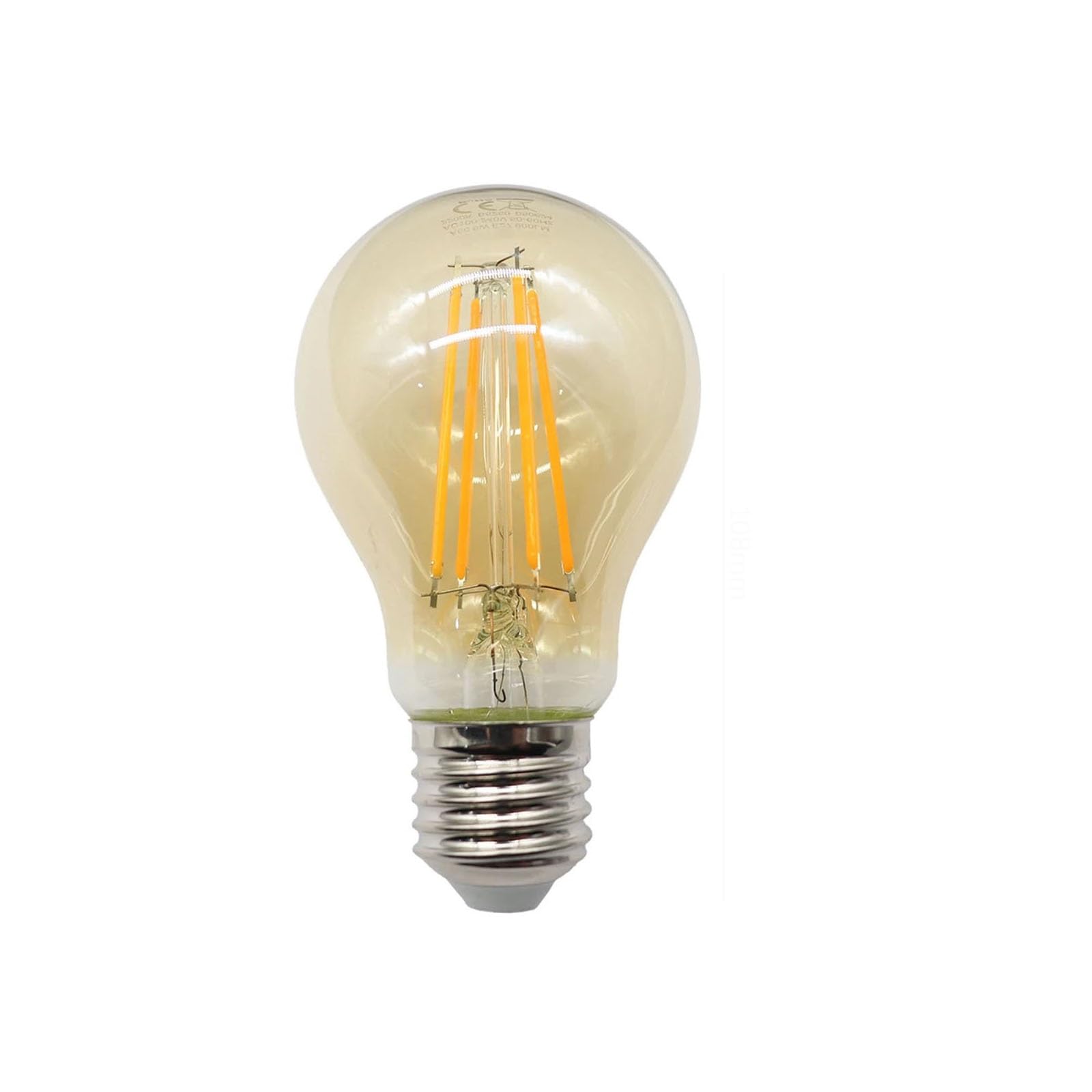 Bombilla LED de filamento superbrillante, 6 unidades, 9 W, E27, estilo retro Edison, dorada, de cristal transparente, 220 V, 120 V, vintage, B22, E14, LED GU10, foco de iluminación (6 unidades, dorad