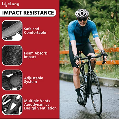 Image of Lifelong Conqueror Freeride Shimano Gear Cycle Adjustable Cycling Helmet with Detachable Visor (LLFAH04, White)