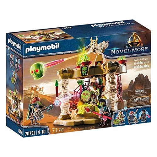 PLAYMOBIL Novelmore 70751 Sal'ahari Sands, Tempio dell'Armata degli Scheletri, con Effetto Luce, dai 4 Anni