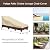 Vailge Waterproof Patio Chaise Lounge Cover, 600D Heavy Duty Outdoor Lounge Chair Covers,UV Resistant Patio Furniture Covers,2 Pack-Medium,Beige & Brown
