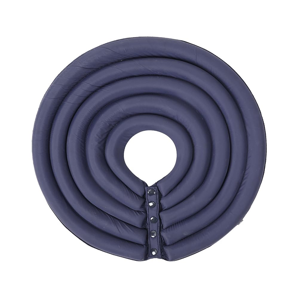 Pet Collar, Creative Model Elizabeth Ring, Anti Lick Bite Protective Ring, Grooming Cover for Dogs Cats (Medium,Navy Blue)