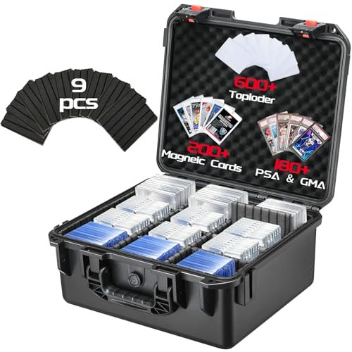 Graded Sports Cards Storage Case (Holds 600+ Toploaders)