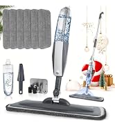 Juego Fregona Y Cubo Mop PRO – Exprimidor 360° Plano + 3 Almohadillas De Microfibra – Lavado Y Secado