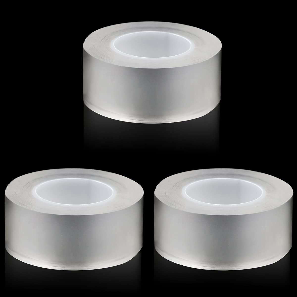 WYKOO 3 Rolls Clear Waterproof Self Adhesive Caulk Tape for Kitchen, Sink, Bathtub, Bathroom, Shower, Toilet, 1.2 Inch Width x 16.4 Feet Length Per Roll: Industrial & Scientific