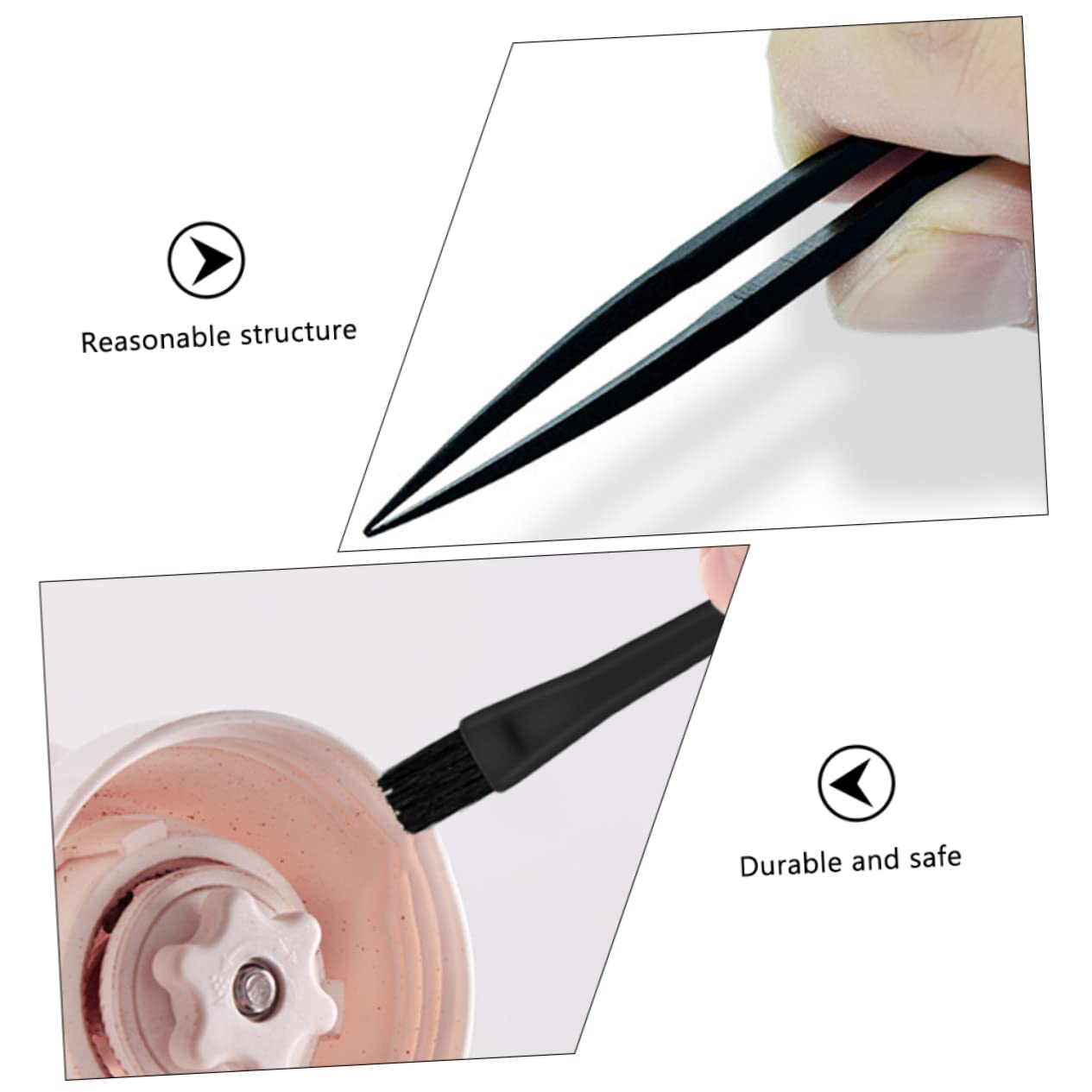 HOMOCONO Anti-Static Brush Set Keyboard Cleaner Brush Cleaning Tools Portable Supply