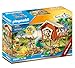 PLAYMOBIL Family Fun 71001 Casetta sull'albero con scivolo, Falò con luce a LED, Giocattoli per bambini dai 4 anni