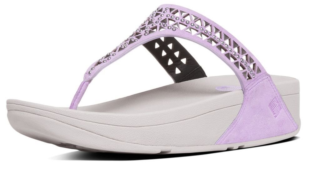 FitFlop Women's Carmel Toe-Post Suede Dress Sandal