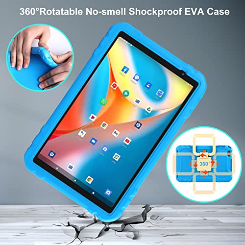 Image of 2026 Tablet 10 inch Android 11 Tablets 4GB+64GB+1TB Expand, 8000mAh Octa-Core Eletronic Tablet with Drop-Proof Case, Gemini AI, HD IPS Display, GPS, 5G WiFi,Split-Screen, Widevine L1 -Blue