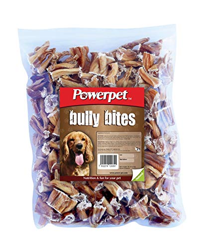 Powerpet Bully Stick Bites 1lb All Natural Dog Treats