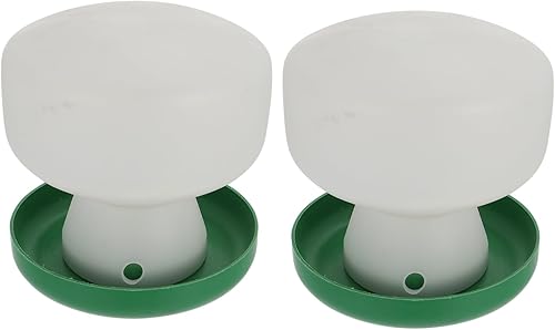 Chinchilla - Plato de comida 2 piezas, bebedor de palomas, taza de alimentación de pájaros, bebederos de codorniz, comedero para pájaros pequeños,