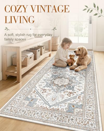OLANLY 2'6"x14' Washable Runner Rug, Non Slip Carpet for Hallway Kitchen - image 3