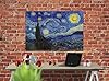 Artley Prints Starry Night by Vincent Van Gogh Canvas Print Abstract Home Decoration Modern Framed Pictures Oil Painting Reproduction 40 x 30cm (16 x 12 inches) A3 #4
