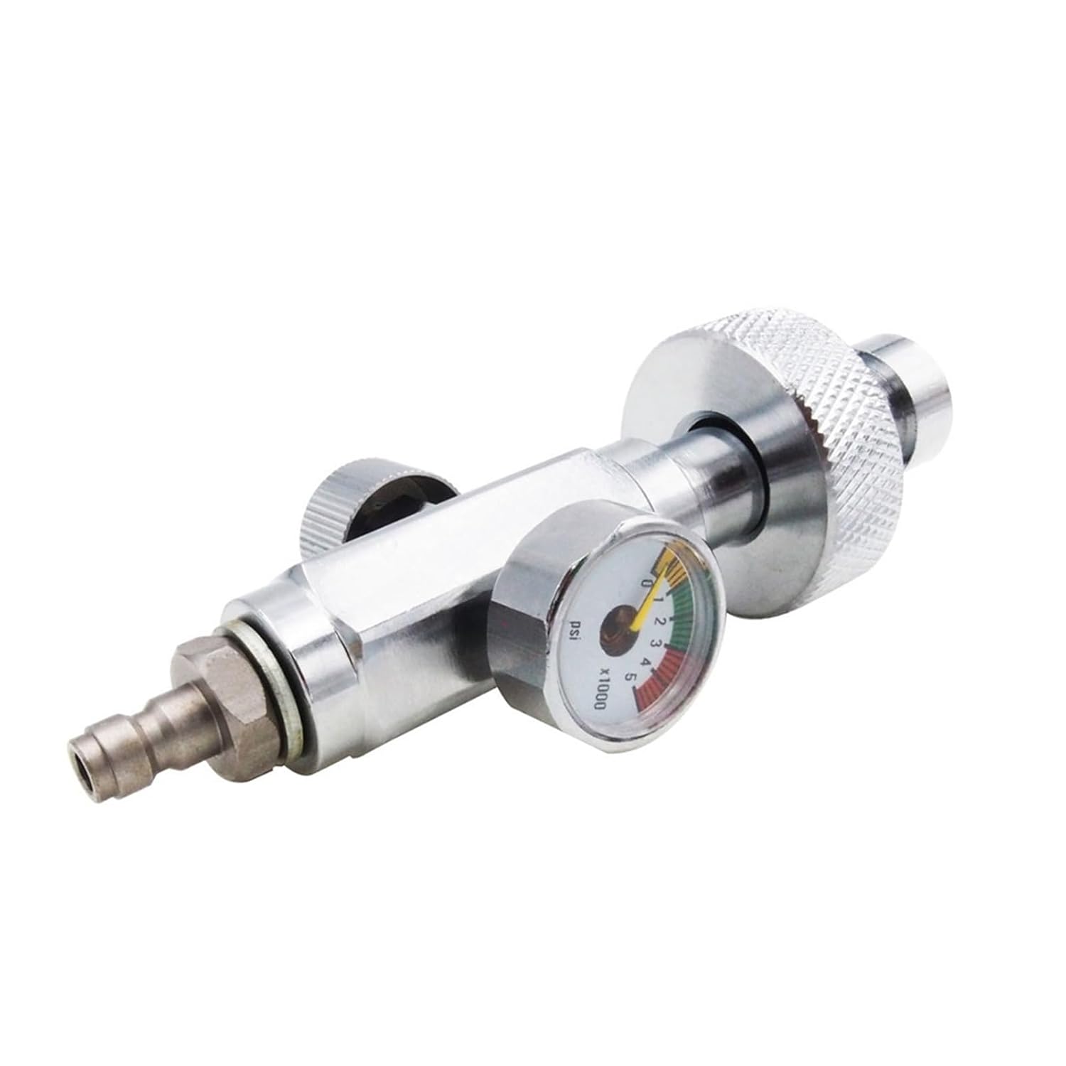 Air Accessories Scuba Stainless Steel Fill Station DIN G5/8 Charging Adapter W/ 5000psi Gauge High Pressure