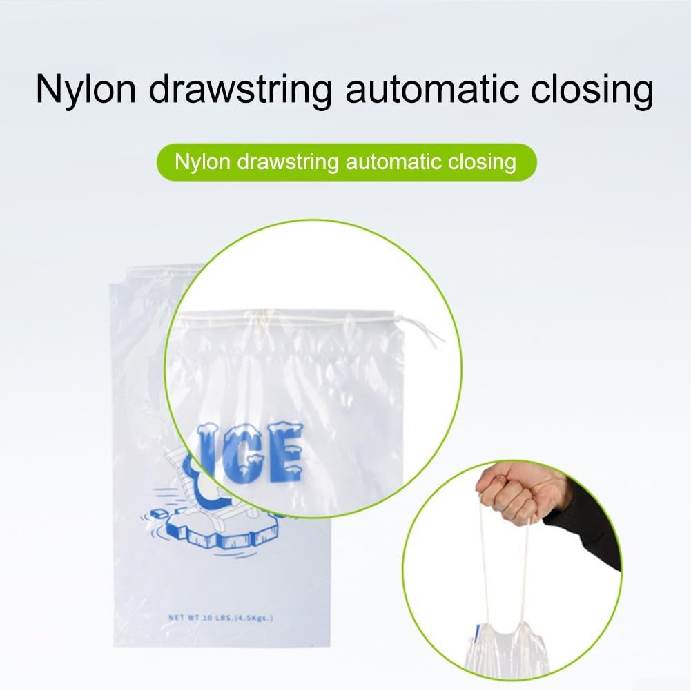 Sac à Glaçons En Plastique Personnalisable, Jetable Et Réutilisable Pour Blocs De Glace 8lb 10lb - Chine Sac à Glaçons, Sac à Glaçons De 8 Kg