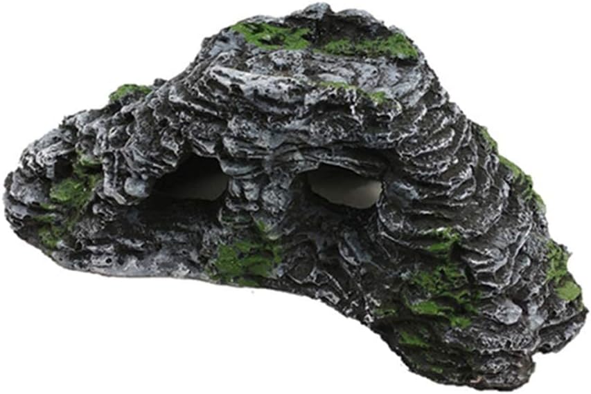 Reptiles Box Hideout, Aquarium Landscaping - Habitat Decor Turtle Lizard Fish Hideouts Reptile Cave Box Accessories