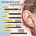 6 Pieces Hearing aid Cleaning Kit, Hearing Aid Cleaning Tools, Multi Functional Hearing Aid Brushes for Cleaning, Hearing Aid Cleaner Accessories Supplies for Airpod, Amplifiers, Earbuds, Headphones