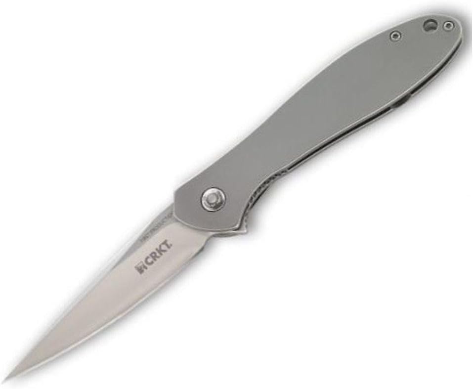 CRKT Eros SS Folding Pocket Knife, Plain Edge K451XXP