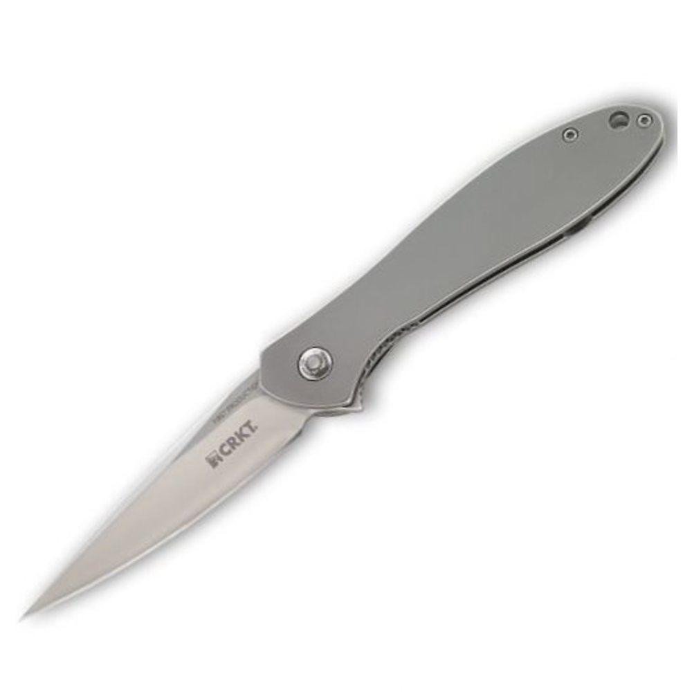 CRKT Eros SS Folding Pocket Knife, Plain Edge K451XXP