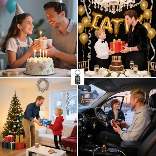 Image of Drive Safe Dad Keychain - I Love You Gift from Daughter or Son, Birthday, Father's Day, Christmas