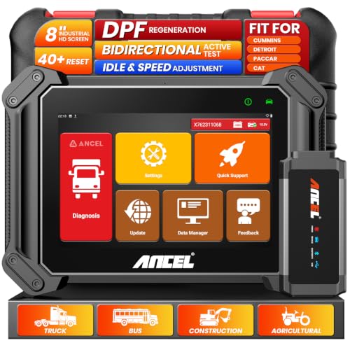 Image of ANCEL V6HD Heavy Duty Truck Scanner, Bidirectional Tests, DPF Regen