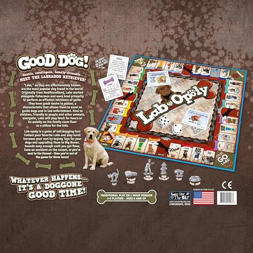 Juego de Mesa Lab-Opoly para Amantes de los Perros, Juego Familiar de Labrador Retriever, 2–6 Jugadores, Edad Recomendada 8+, Estrategia al Estilo Opoly para Fiestas miniatura 5