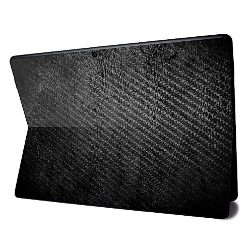 Image of MightySkins Carbon Fiber Skin for Microsoft Surface Pro X - Black Leather | Textured Carbon Fiber Finish | Easy to Apply, Remove, and Change Styles | Made in The USA (CF-MISURPRX-Black Leather)