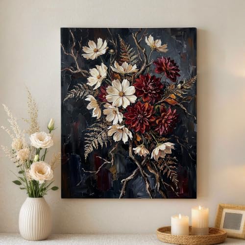 Cuadro de lienzo de helecho con impresión artística moderna de 16 x 20 para colgar