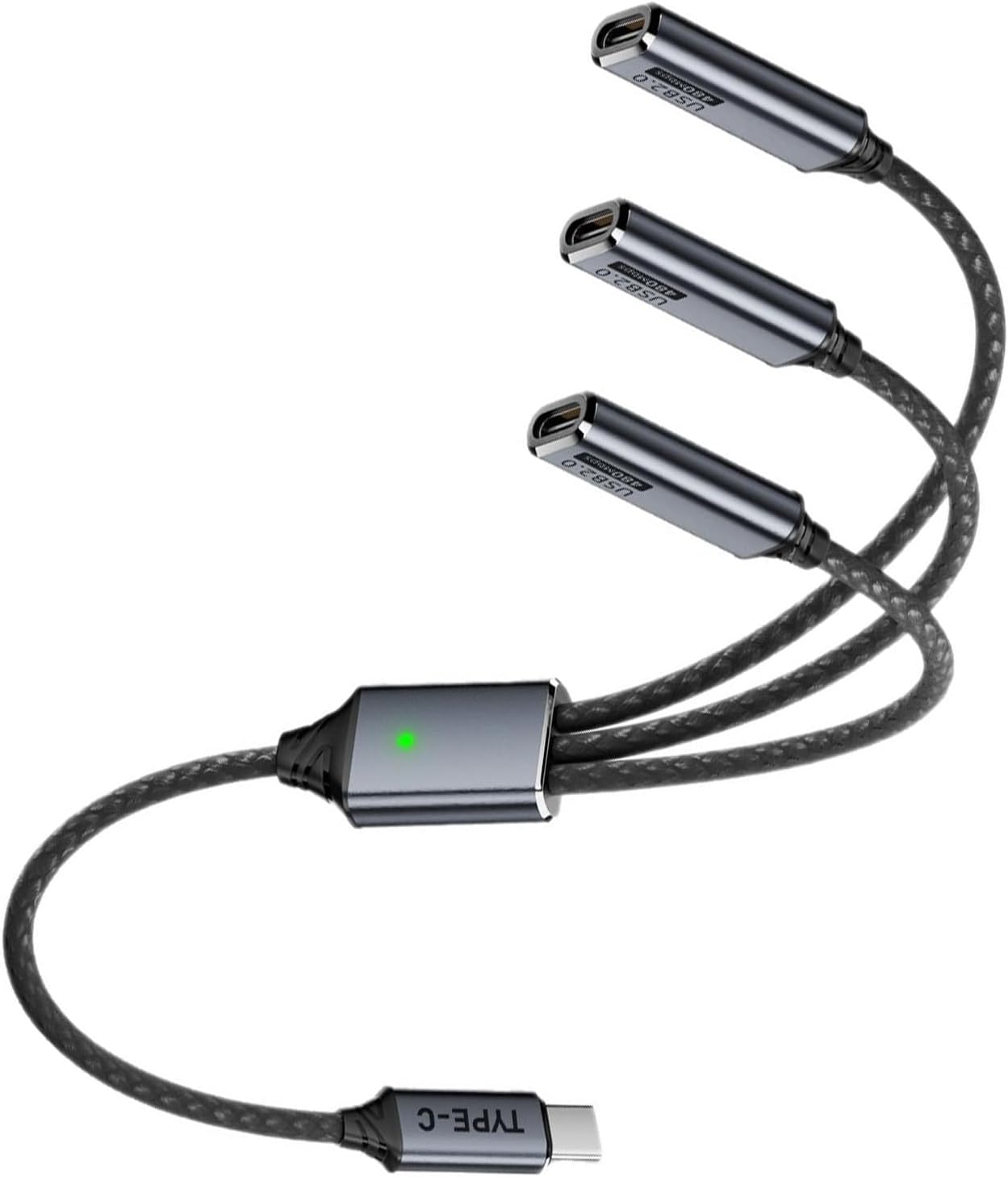 Plug and Play USB C Hub for Travel, Use with Enhanced Convenience USB C Splitter Cable