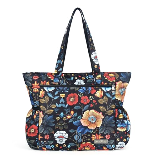 Image of CLOUDMUSIC Shoulder Tote Bag For Nurses Teachers Work Gym Travel Beach Women With Large Capacity Waterproof