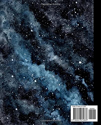 Miniatura 2 de Galaxy Composition Notebook Wide Ruled Blank Lined Paper Notebook Journal, 7.5" x 9.25" Space Galaxy composition notebook. Perfect Writing Journal