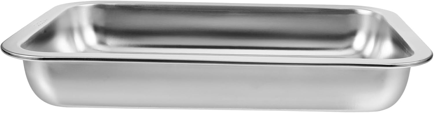 2pcs Stainless Steel Cat Litter Box Open Design Metal Litter Tray for Large Cats Easy to Material Suitable for Home Office Pet Shop and More